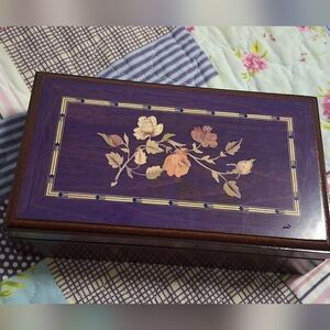 Vintage Wooden Jewelry Box